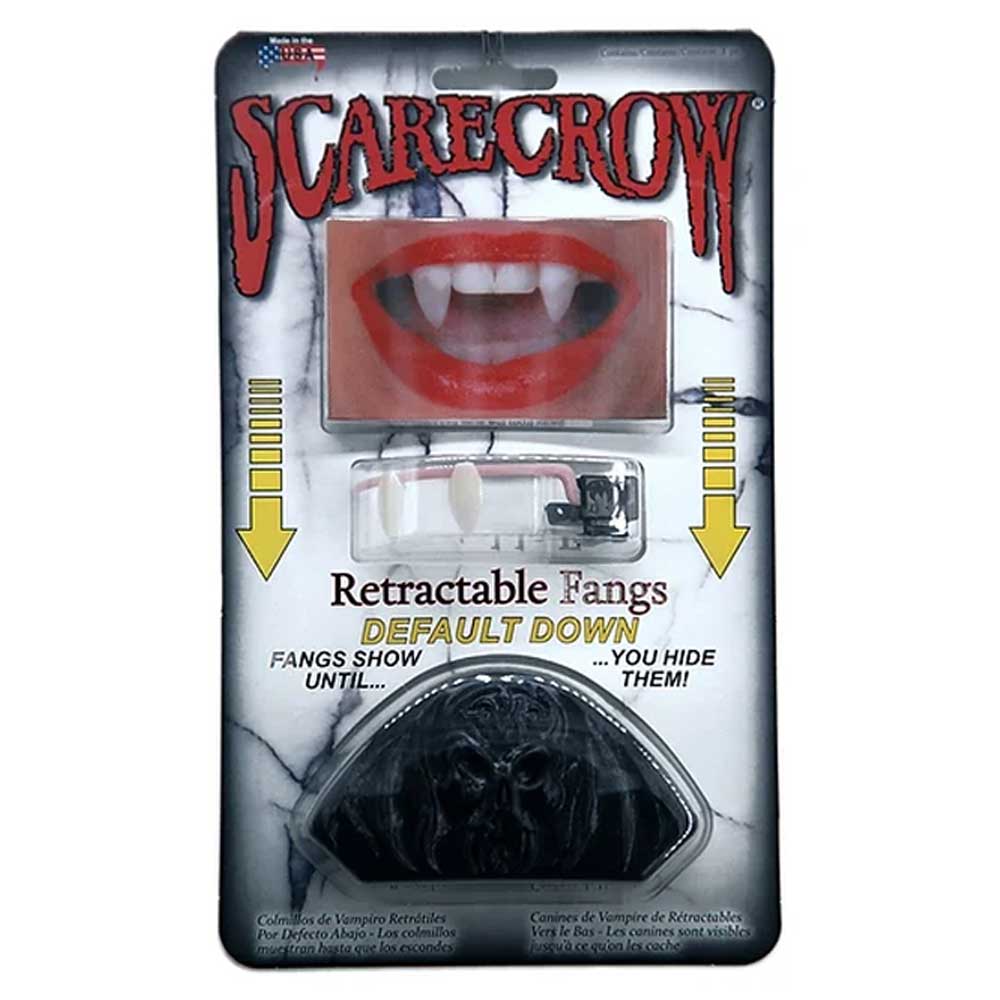 Scarecrow - Retractable "Default Down" Vampiertanden - Wit